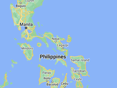 Map showing location of Iriga City (13.4324, 123.4115)