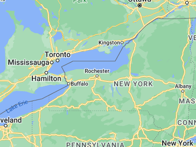 Map showing location of Irondequoit (43.2134, -77.57972)