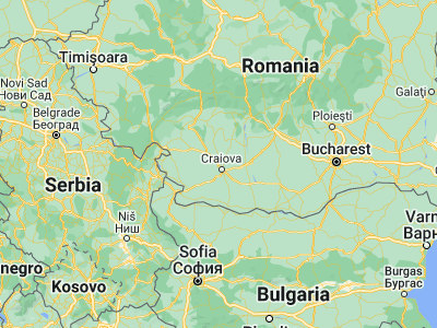Map showing location of Işalniţa (44.4, 23.73333)