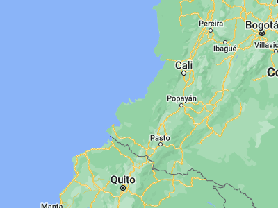 Map showing location of Iscuandé (2.45007, -77.97936)