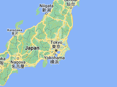 Map showing location of Ishige (36.11667, 139.96667)