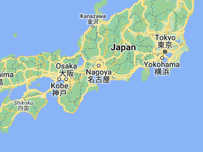 Map showing location of Ishiki (34.8, 137.01667)