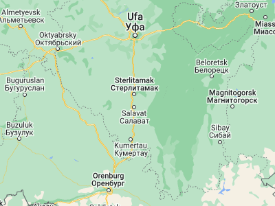 Map showing location of Ishimbay (53.45446, 56.04149)