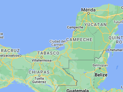 Map showing location of Isla de Aguada (18.78751, -91.49268)