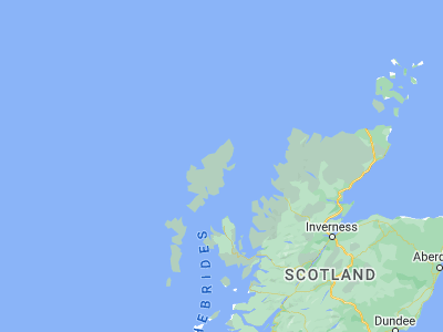 Map showing location of Isle of Lewis (58.21901, -6.38803)