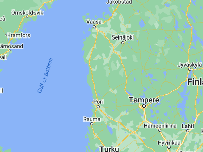 Map showing location of Isojoki (62.11319, 21.95884)