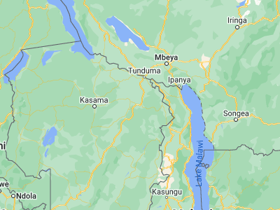 Map showing location of Isoka (-10.16062, 32.63353)