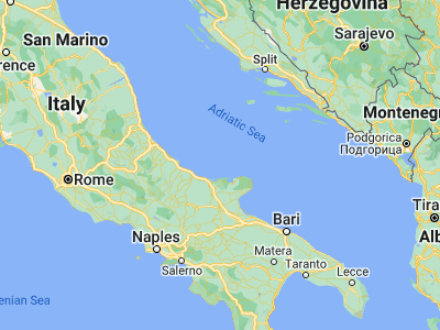 Map showing location of Isole Tremiti (42.12085, 15.50424)