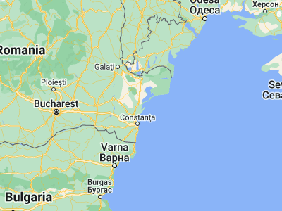 Map showing location of Istria (44.56667, 28.71667)
