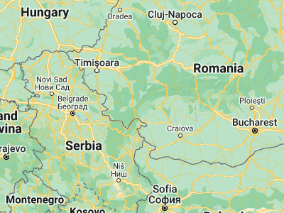 Map showing location of Isverna (44.97972, 22.62917)