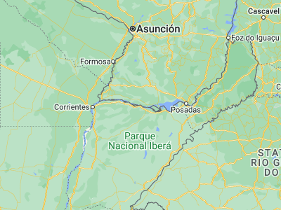 Map showing location of Itá Ibaté (-27.42573, -57.33758)