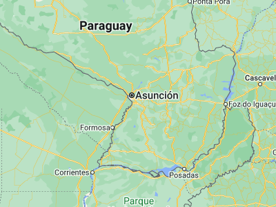 Map showing location of Itá (-25.48333, -57.35)