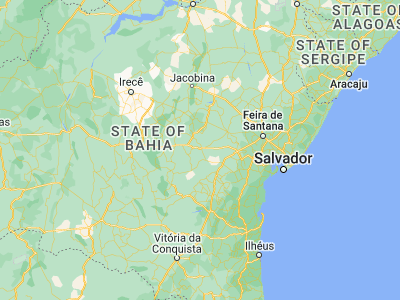 Map showing location of Itaberaba (-12.5275, -40.30694)