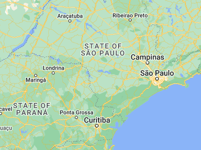 Map showing location of Itaí (-23.41778, -49.09056)