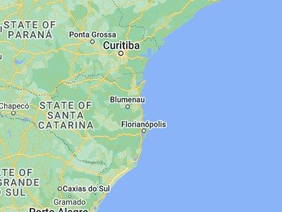 Map showing location of Itajaí (-26.90778, -48.66194)