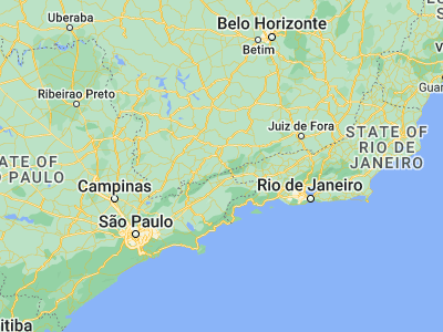 Map showing location of Itanhandu (-22.29583, -44.93472)