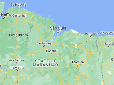 Map showing location of Itapecuru Mirim (-3.3925, -44.35861)