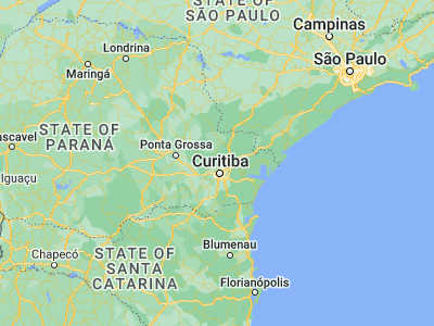 Map showing location of Itaperuçu (-25.22, -49.34778)