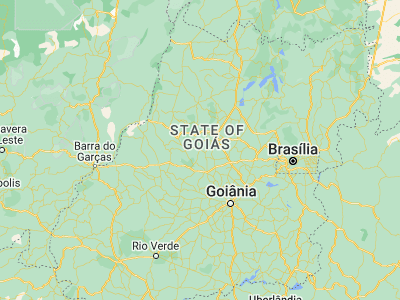 Map showing location of Itapuranga (-15.56222, -49.94861)