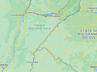 Map showing location of Itaqui (-29.12528, -56.55306)