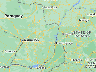 Map showing location of Itaquyry (-24.93333, -55.21667)