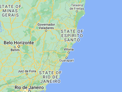 Map showing location of Itarana (-19.87389, -40.87528)
