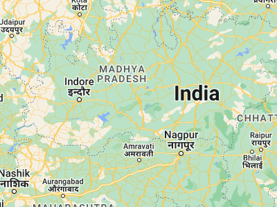 Map showing location of Itārsi (22.61667, 77.75)
