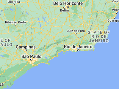 Map showing location of Itatiaia (-22.49611, -44.56333)
