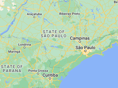 Map showing location of Itatinga (-23.10167, -48.61583)