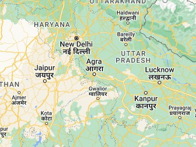 Map showing location of Itimādpur (27.23423, 78.20021)