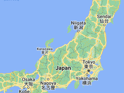 Map showing location of Itoigawa (37.03333, 137.85)