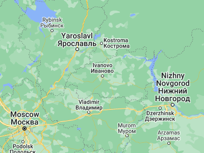 Map showing location of Ivanovo (56.99719, 40.97139)