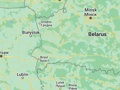 Map showing location of Ivatsevichy (52.709, 25.3401)