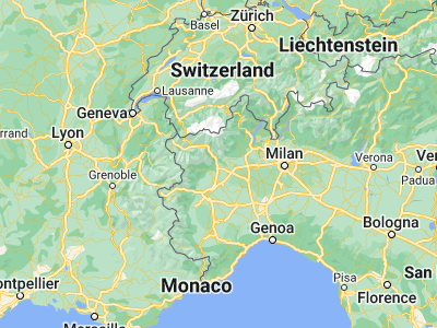Map showing location of Ivrea (45.46723, 7.87617)