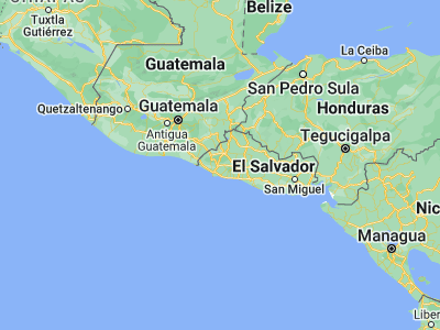 Map showing location of Izalco (13.74472, -89.67306)