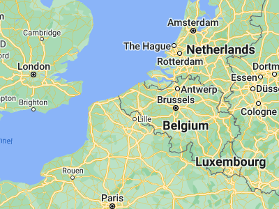 Map showing location of Izegem (50.91396, 3.21378)