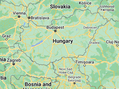 Map showing location of Izsák (46.80454, 19.35172)