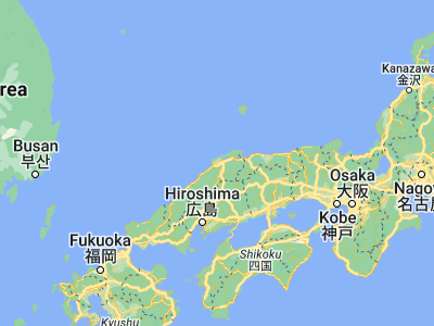 Map showing location of Izumo (35.36667, 132.76667)