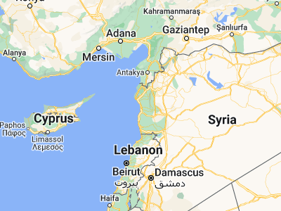 Map showing location of Jablah (35.36137, 35.92562)