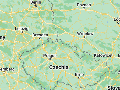 Map showing location of Jablonec nad Nisou (50.72431, 15.17108)