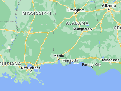 Map showing location of Jackson (31.50905, -87.89444)