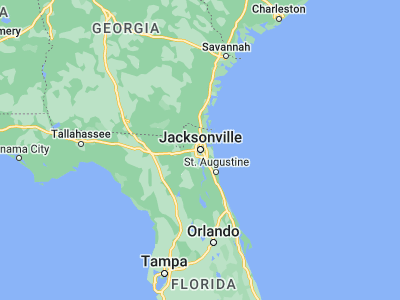 Map showing location of Jacksonville (30.33218, -81.65565)