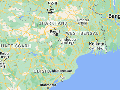 Map showing location of Jagannāthpur (22.23333, 85.65)