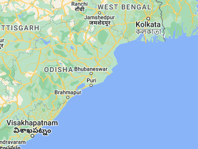 Map showing location of Jagatsinghapur (20.26667, 86.16667)