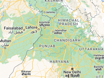 Map showing location of Jagraon (30.79013, 75.47492)