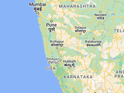 Map showing location of Jaisingpur (16.8, 74.56667)
