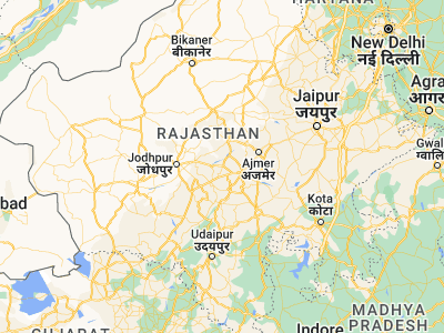 Map showing location of Jaitāran (26.20441, 73.93686)