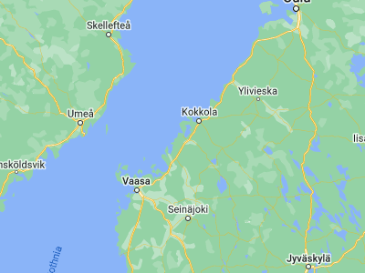 Map showing location of Jakobstad (63.67486, 22.70256)