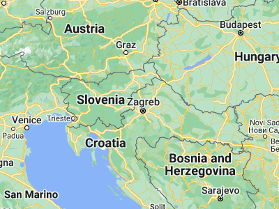 Map showing location of Jakovlje (45.95139, 15.85611)