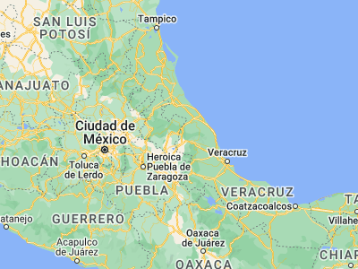 Map showing location of Jalacingo (19.80311, -97.30711)